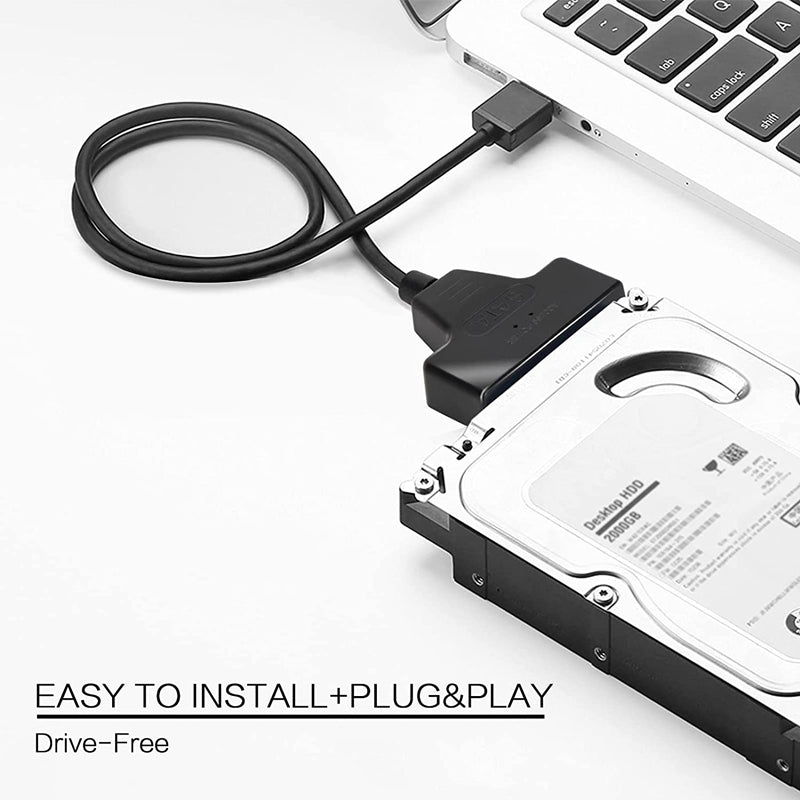 USB/USB-C To SATA 2.5" Hard Drive Adapter