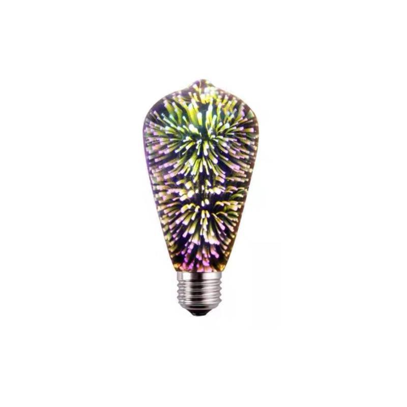 3D Fireworks Decorative LED Light Bulb