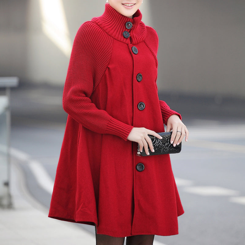 Oversized High Neck Bucket Coat