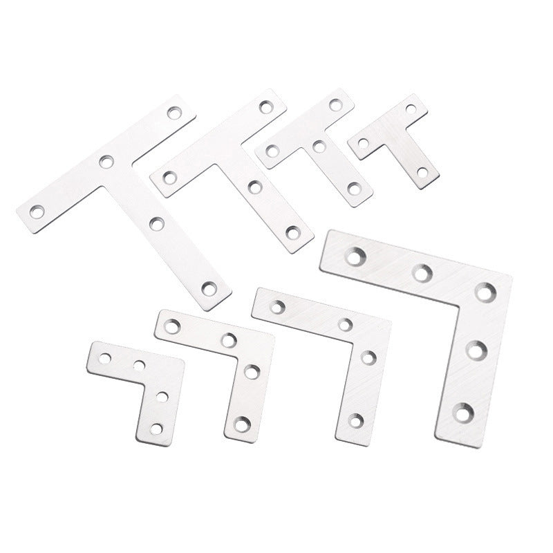 Stainless Steel Flat Plate Corner Brace Bracket(6 pcs)