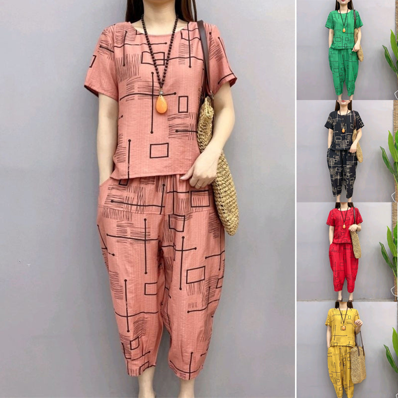 Printed Fashion Two Piece Set