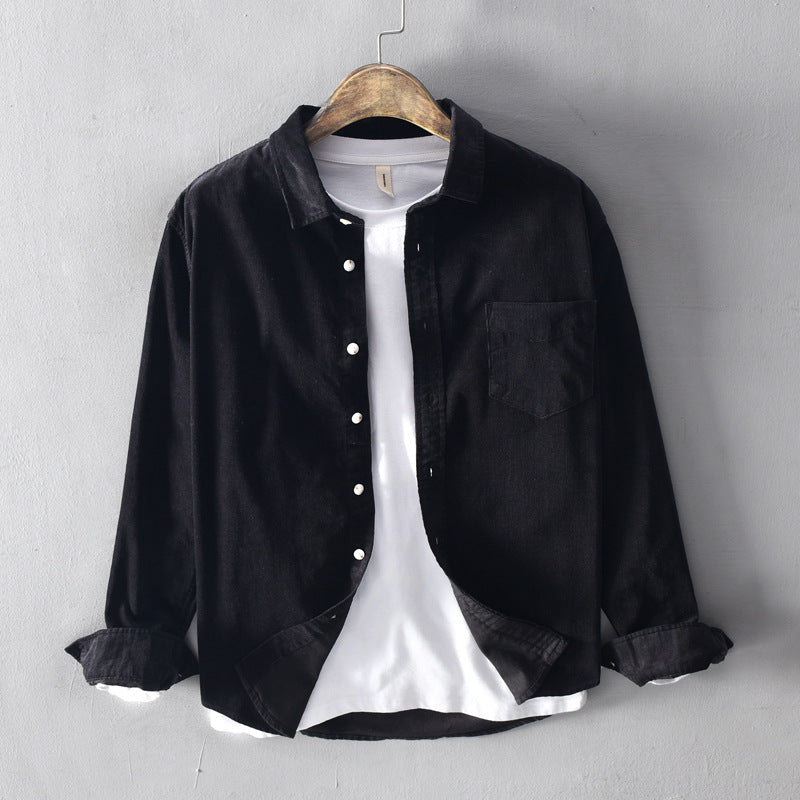 Men's Casual Solid Button Up Shirts