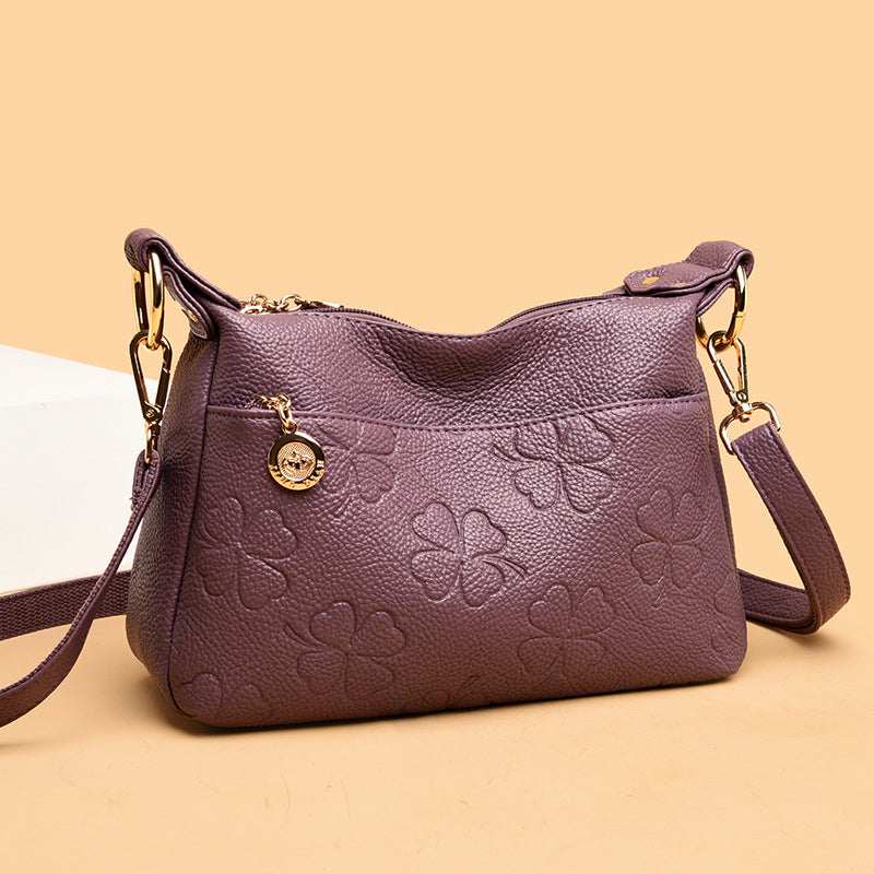 Lychee Embossed Shoulder Bag