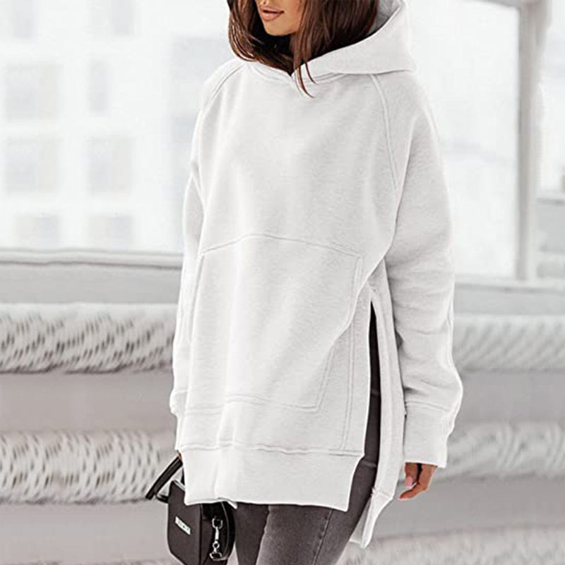 Long Sleeve Hooded Fleece Sweatshirt