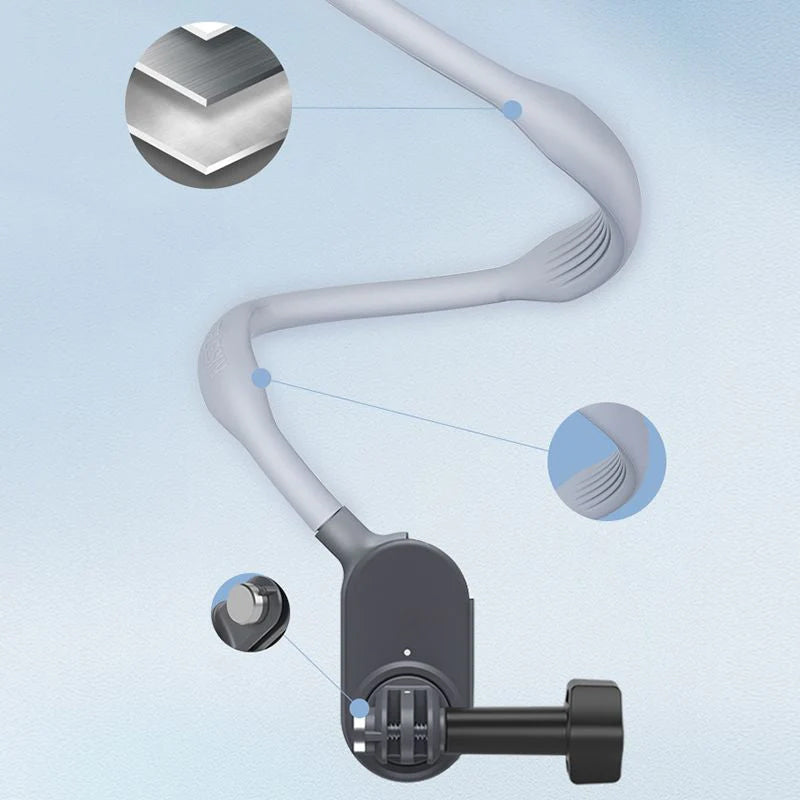U-shaped neck mount for sports cameras