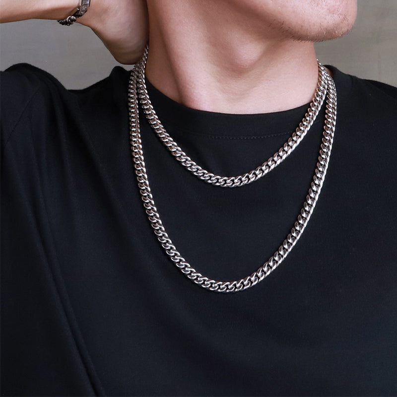 Titanium Steel Cuban Necklace