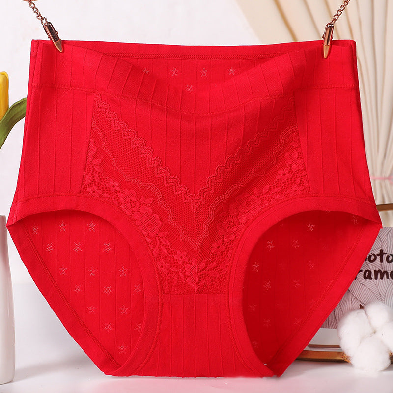 Plus Size LeakProof Lace Cotton Panties