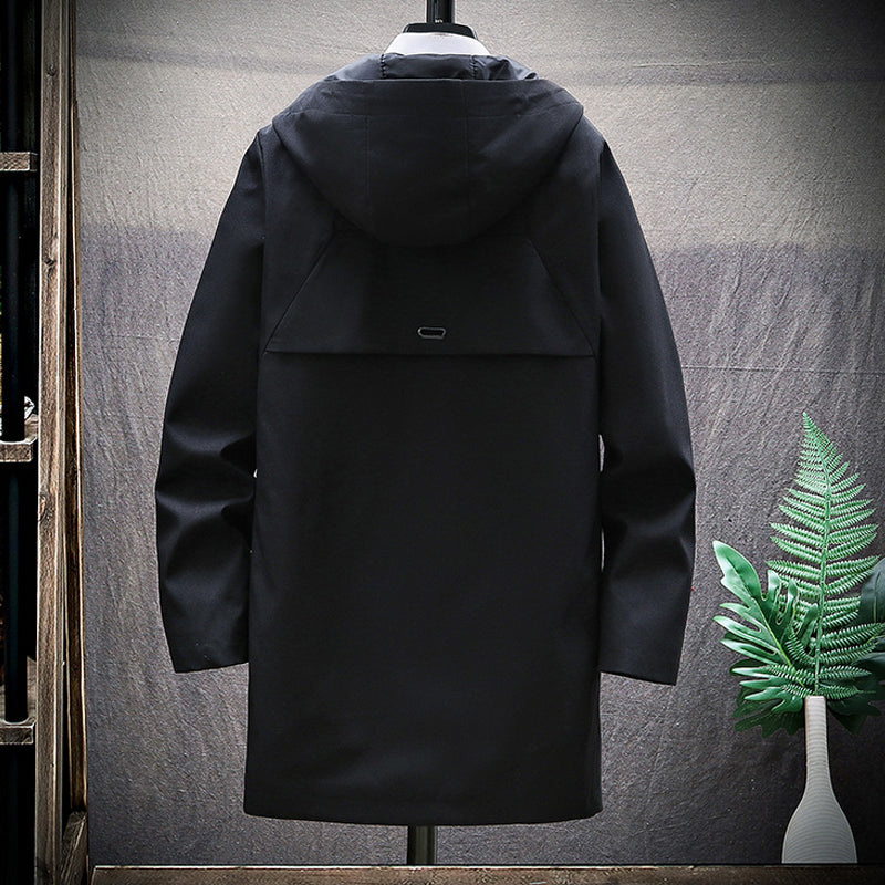 Men's Long Trench Outfits Coat