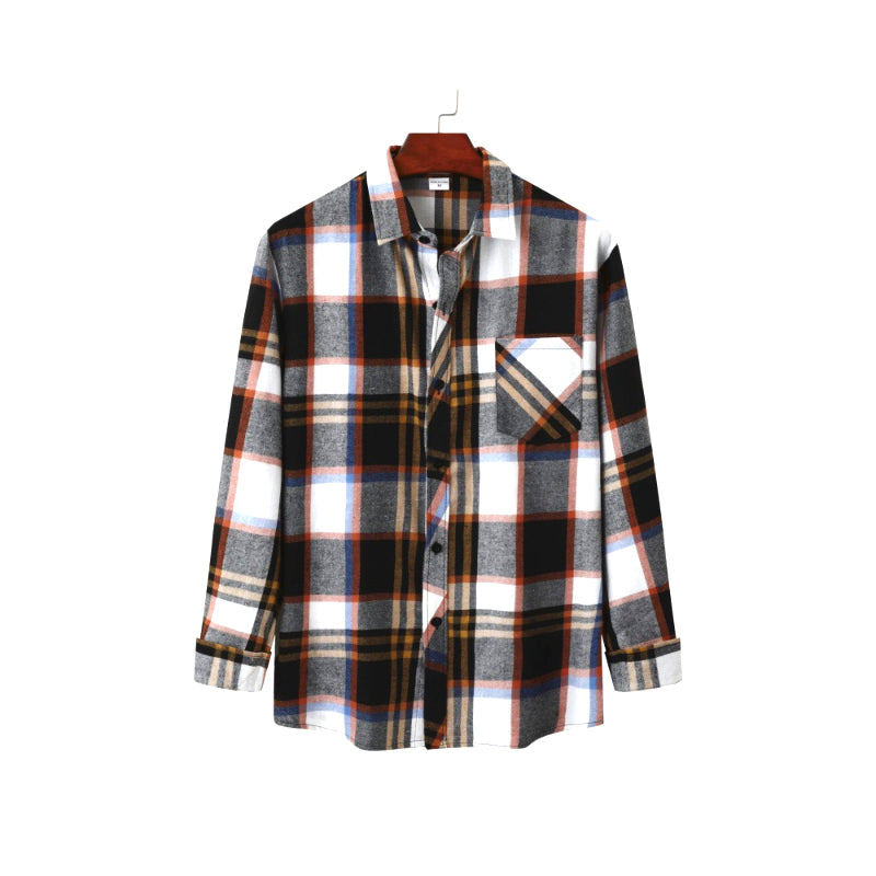 Men's Plaid Loose Shirt