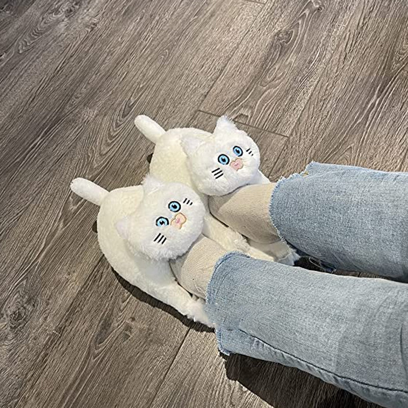 Women's Plush Cat Slippers