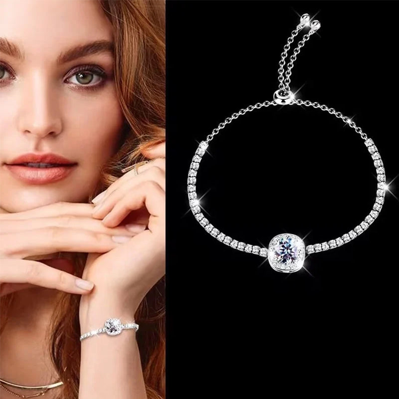 925 Silver Moissanite Bracelet