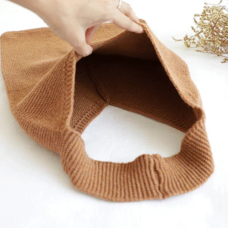 Simple Style Large-capacity Knitted Tote Bag