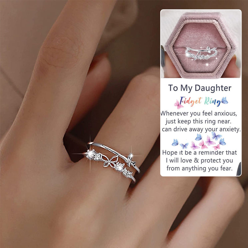 Double Butterfly Diamond Ring