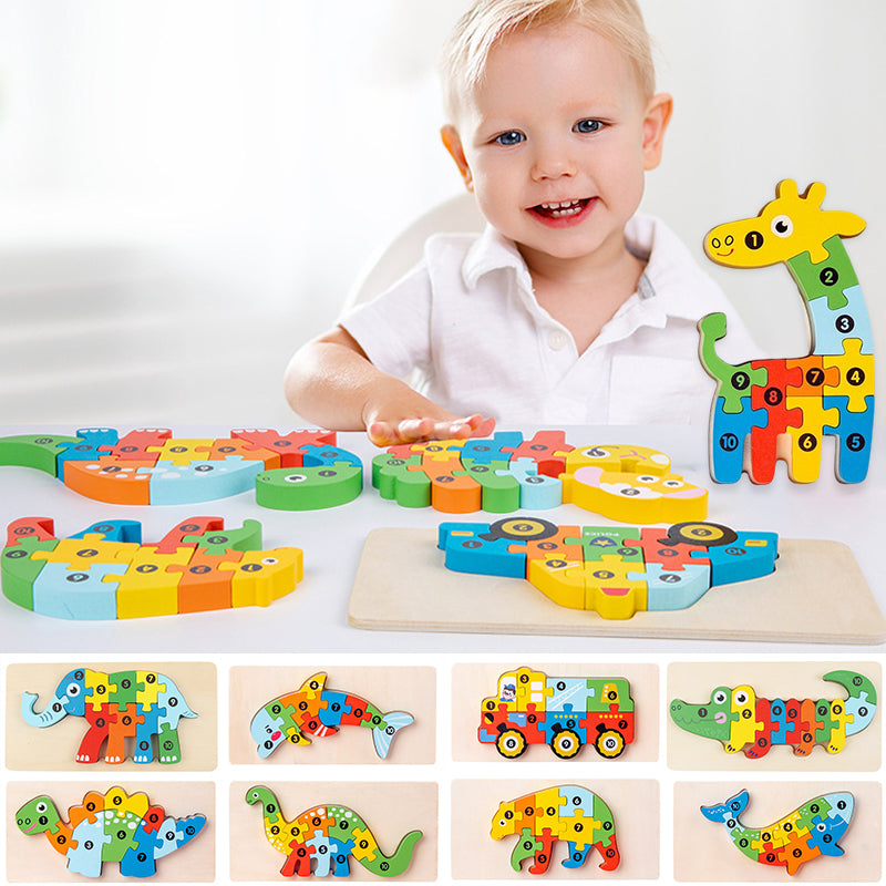 Children's Educational 3D Wooden Puzzle