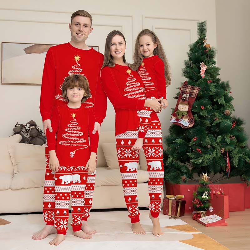 Christmas Print Parent-child Outfit