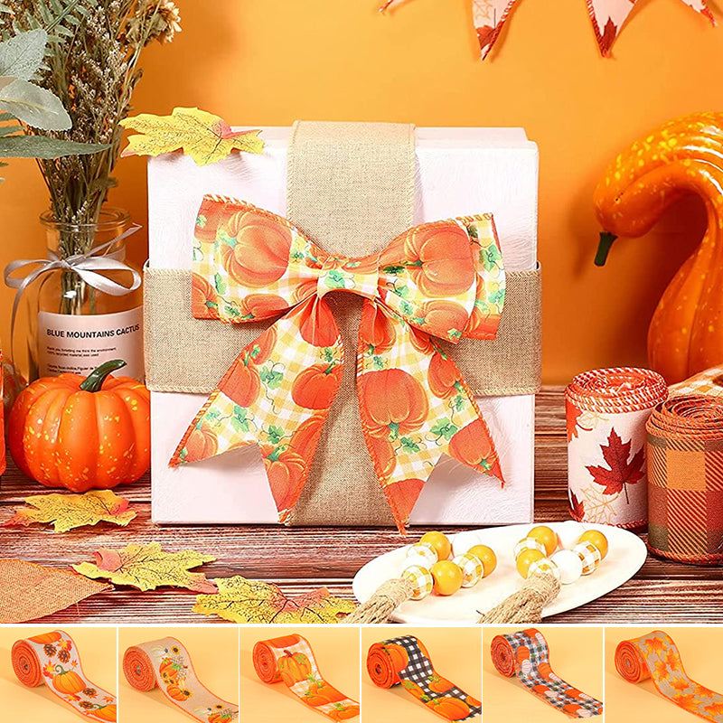 Pumpkin Print Ribbon