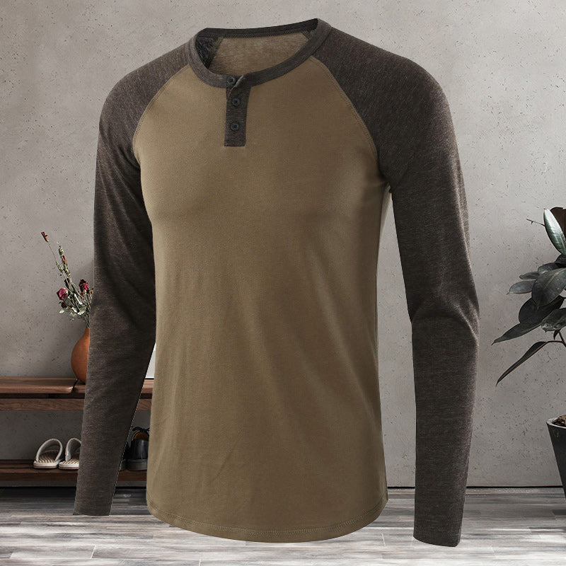 Men's Henley Long Sleeve T-Shirt