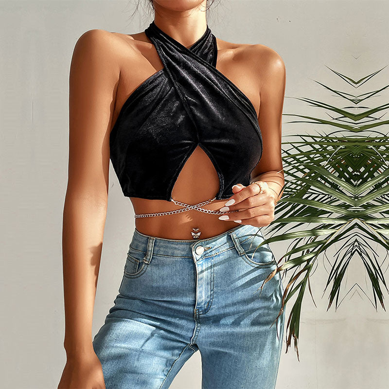 Sexy Chain Halter Tank Top