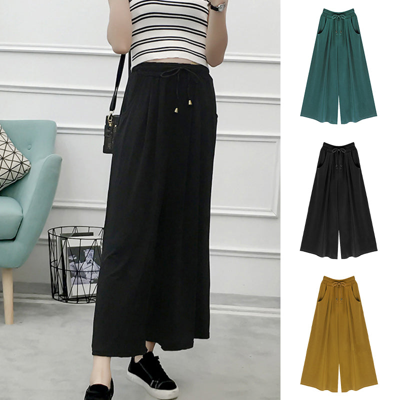 Women's Cropped Wide Leg Pants