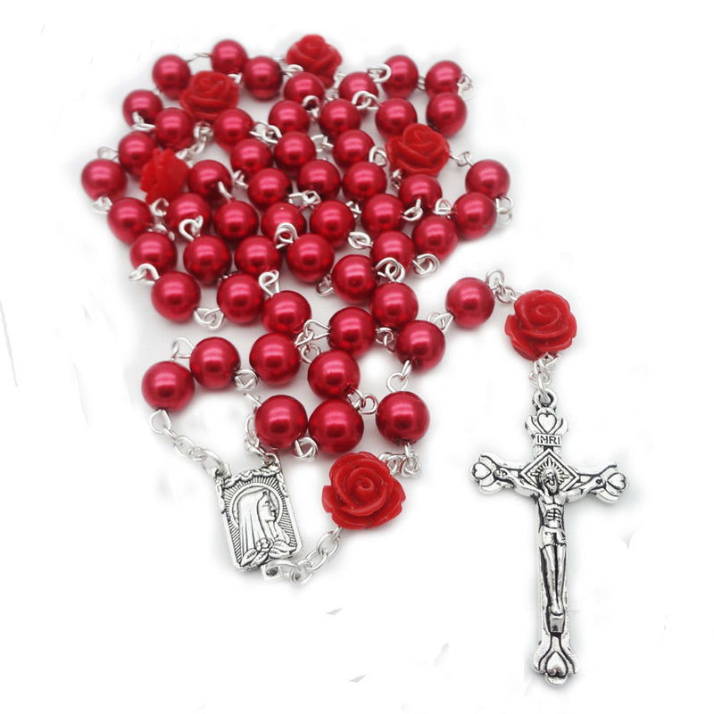 Cross Rosary Crucifix Necklace