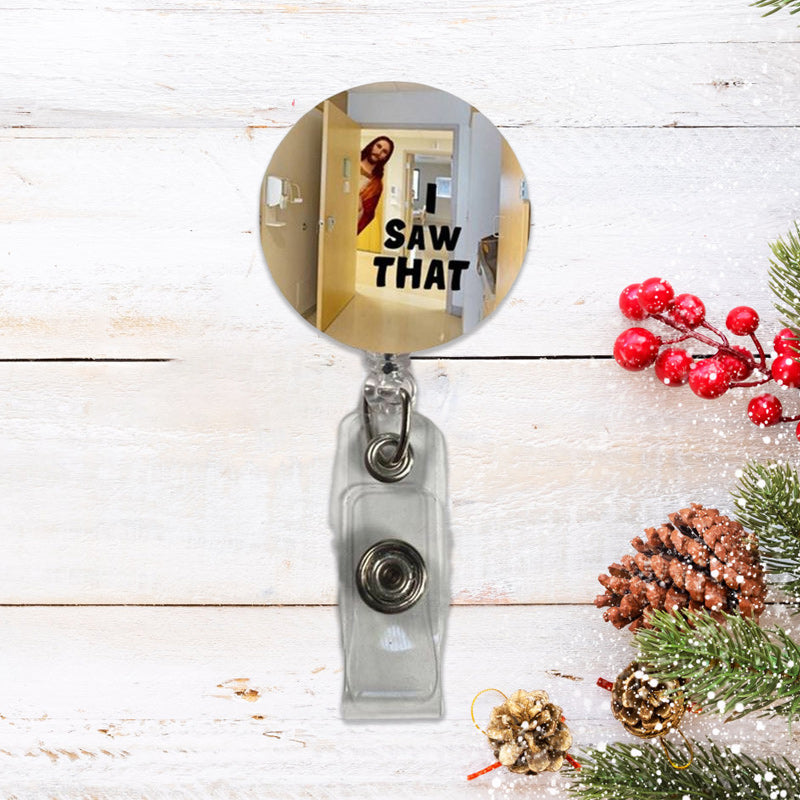 Funny Christmas Jesus Keychain