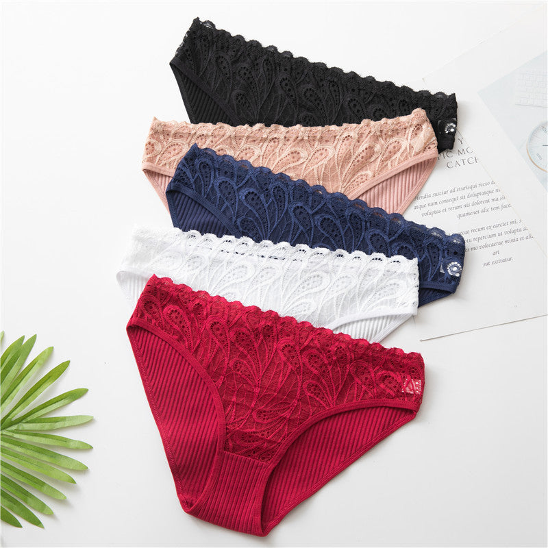 Women's Solid Color Cotton Underwear