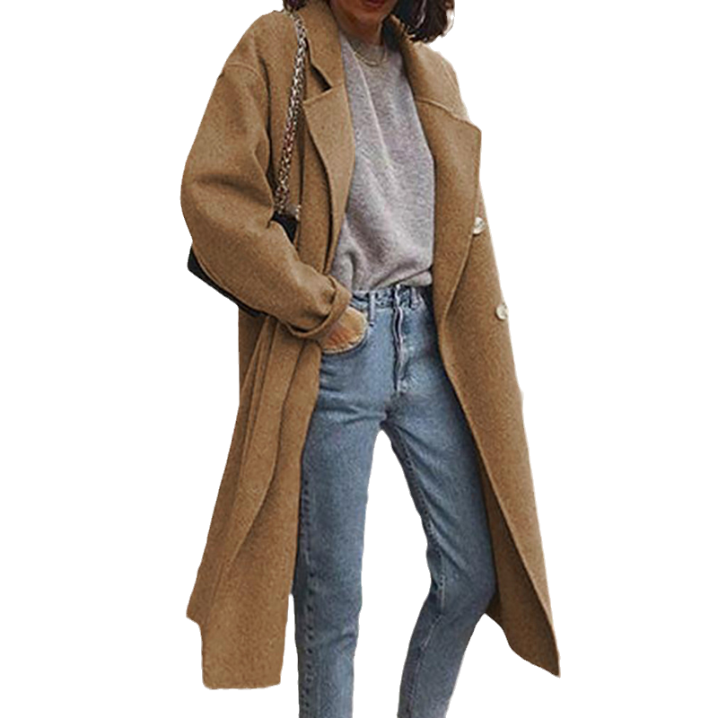 Women's Casual Lapel Flannel Shacket Coats