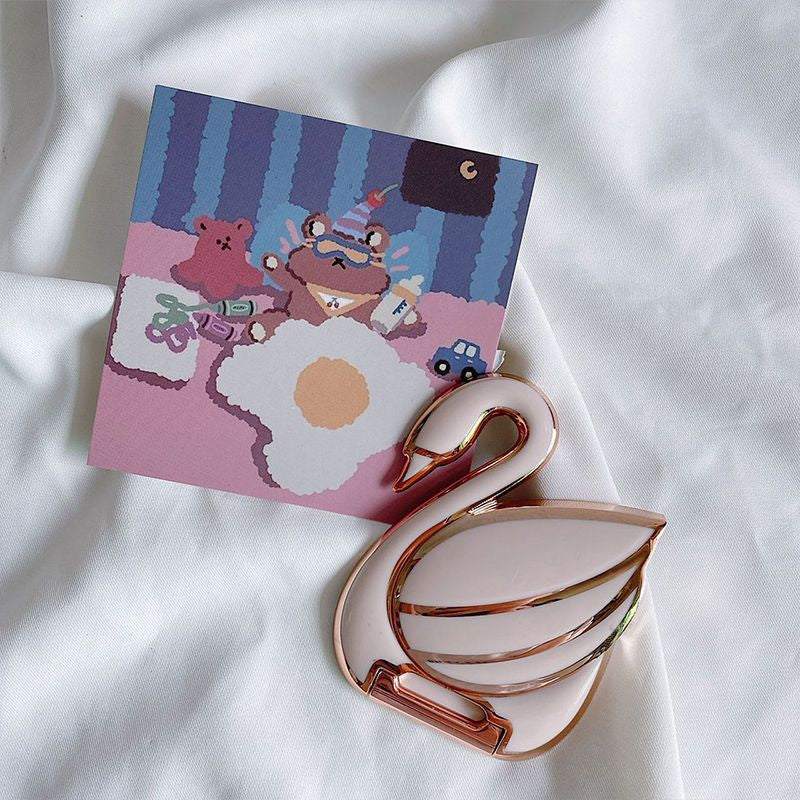 Swan Pattern Phone Case Bracket