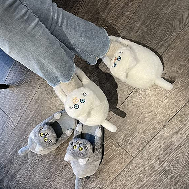 Women's Plush Cat Slippers