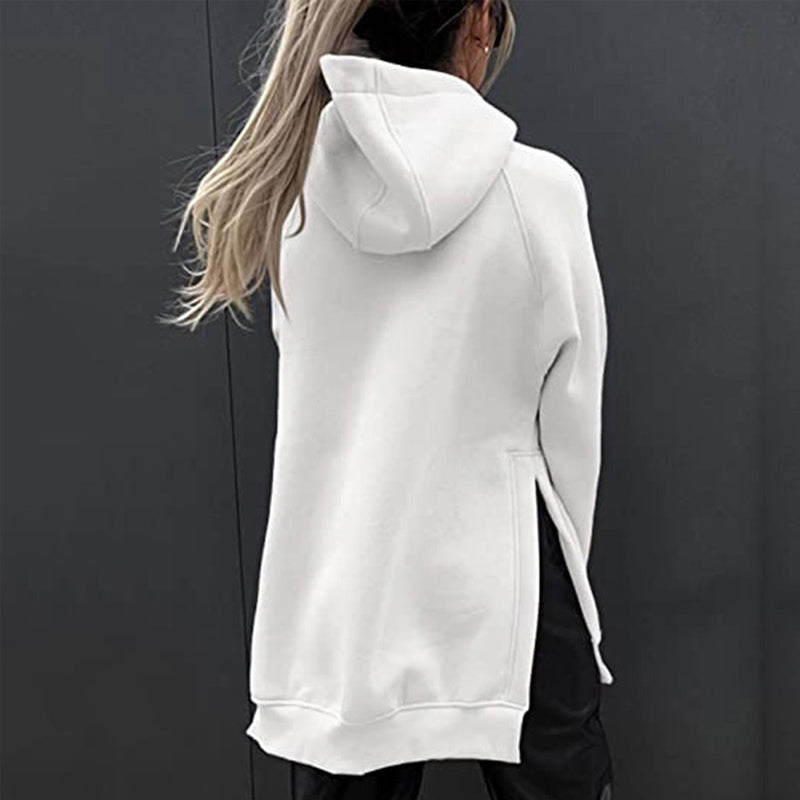 Long Sleeve Hooded Fleece Sweatshirt