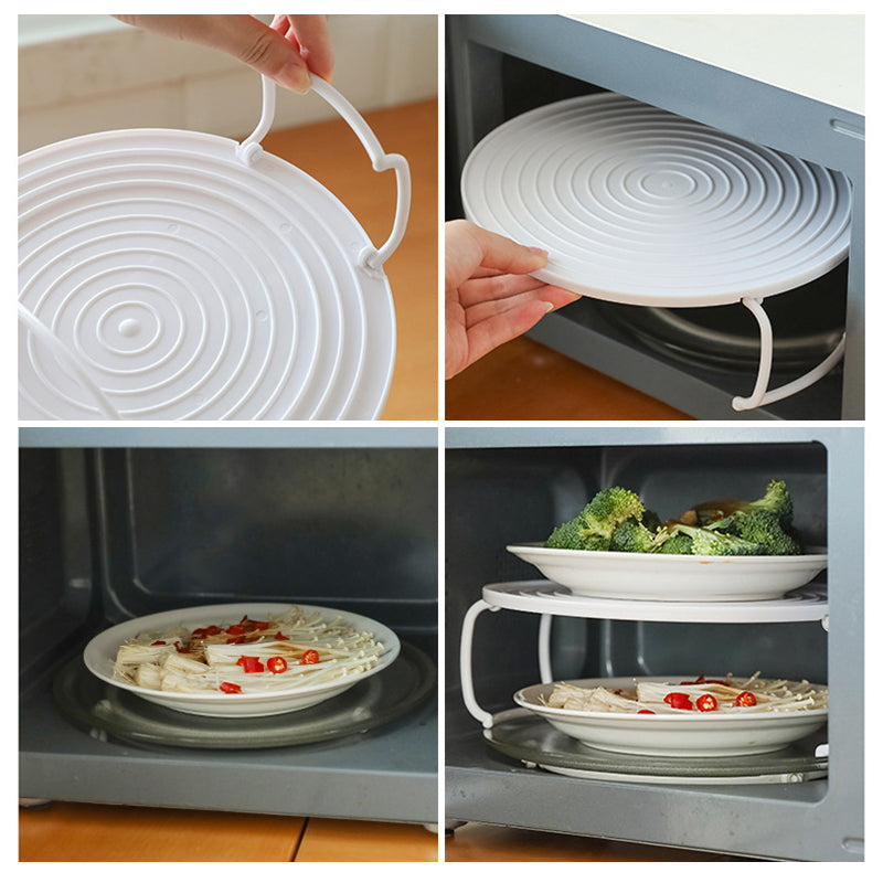 Multifunctional Microwave Heating Tiered Tray Rack