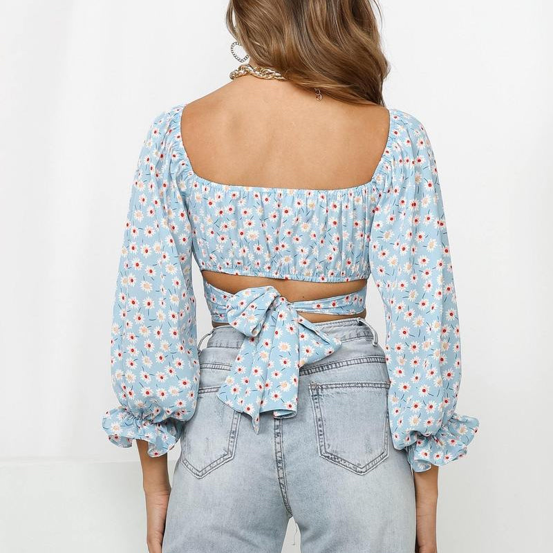 Off-the-shoulder Strappy Crop Top