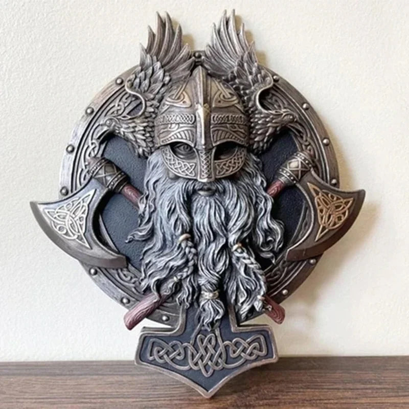 Retro Viking Berserker Double Axe Wall Decorative