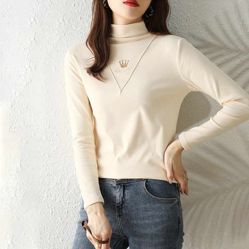 Women's Casual Long Sleeve Turtleneck Tops