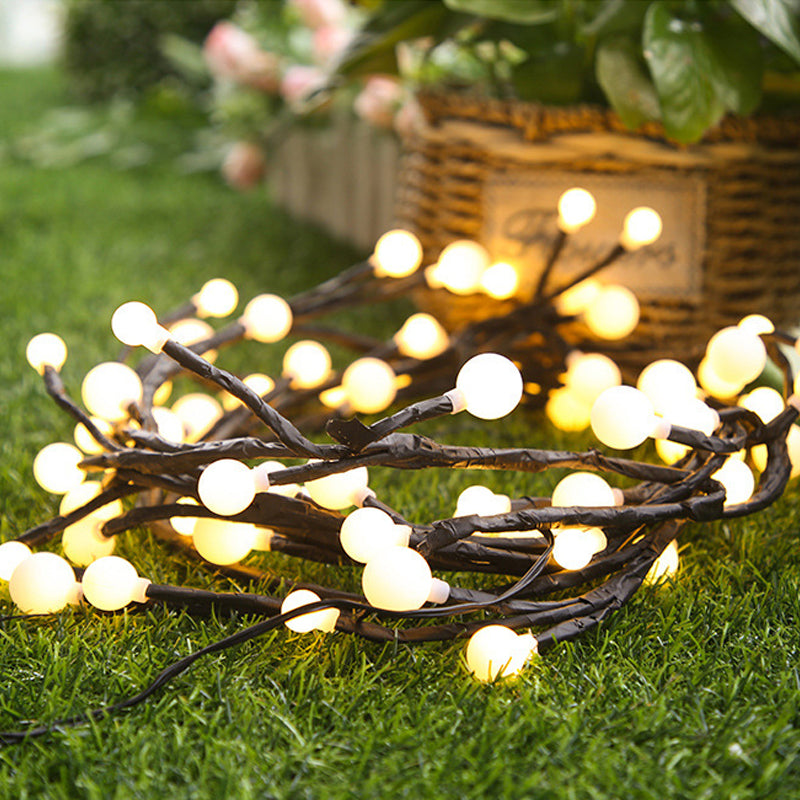Branch Rattan String Lights