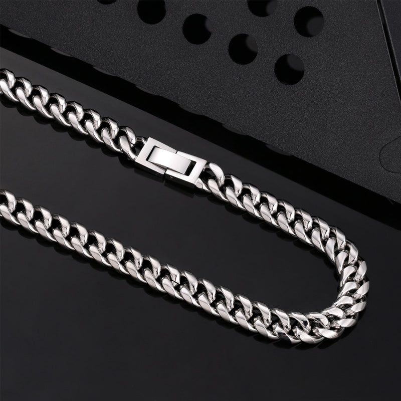 Titanium Steel Cuban Necklace