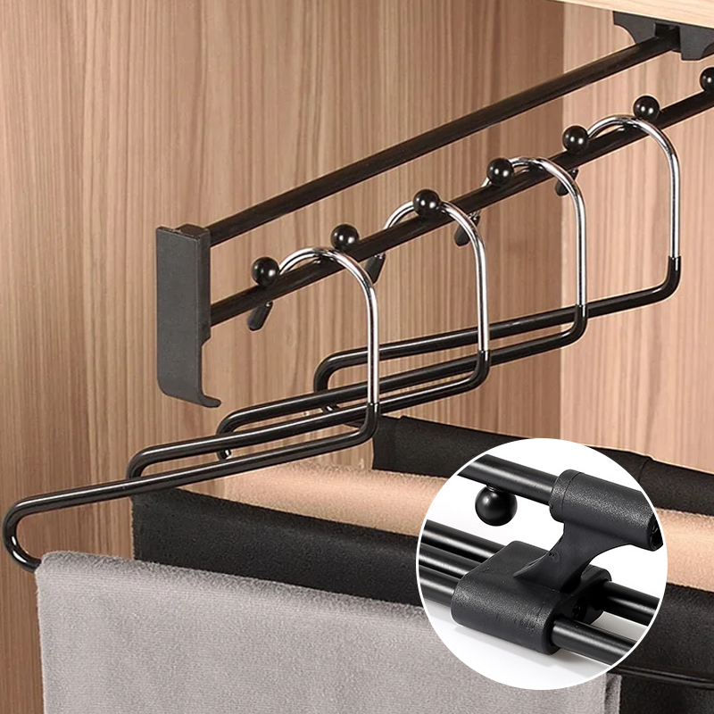 Wardrobe Top Mounted Telescopic Clothes Hanger