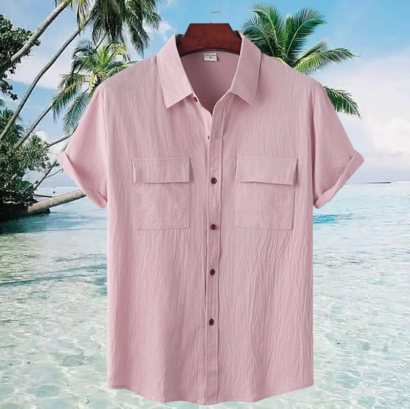 Men's Linen Short Sleeve Shirt