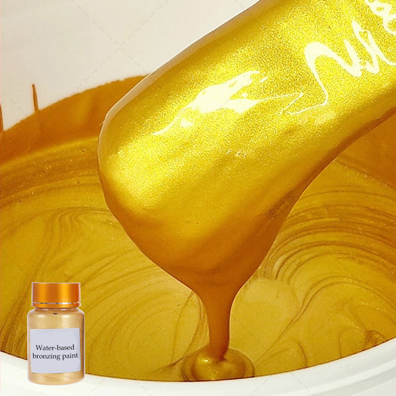 Water-based bronzing paint