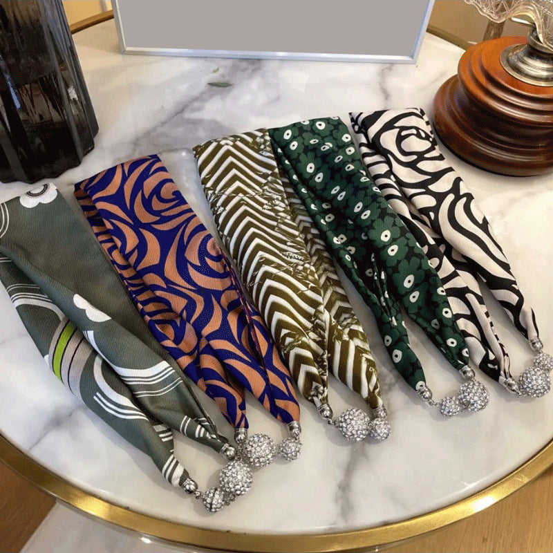 Spring and summer ladies silk scarf