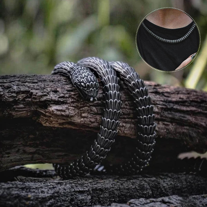 World Serpent Jormungandr Snake Necklace