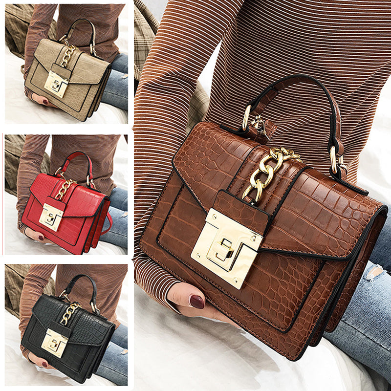 Stone Pattern Small Square Bag
