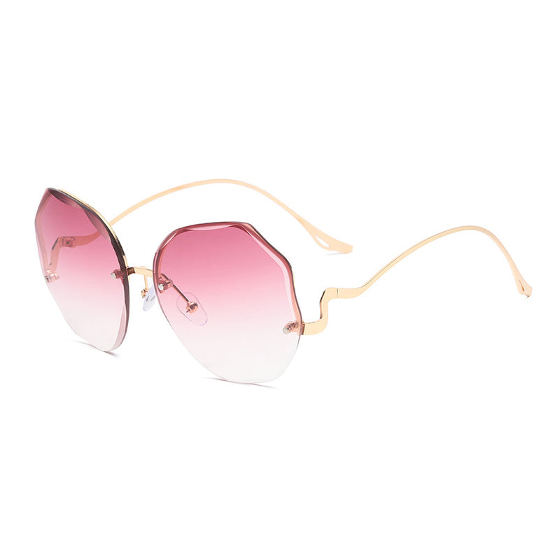Fashion Vintage UV400 Ladies Oversized Square Sunglasses