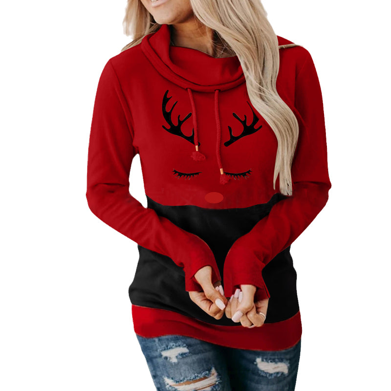 Christmas Patchwork Long Sleeve Sweatshirt