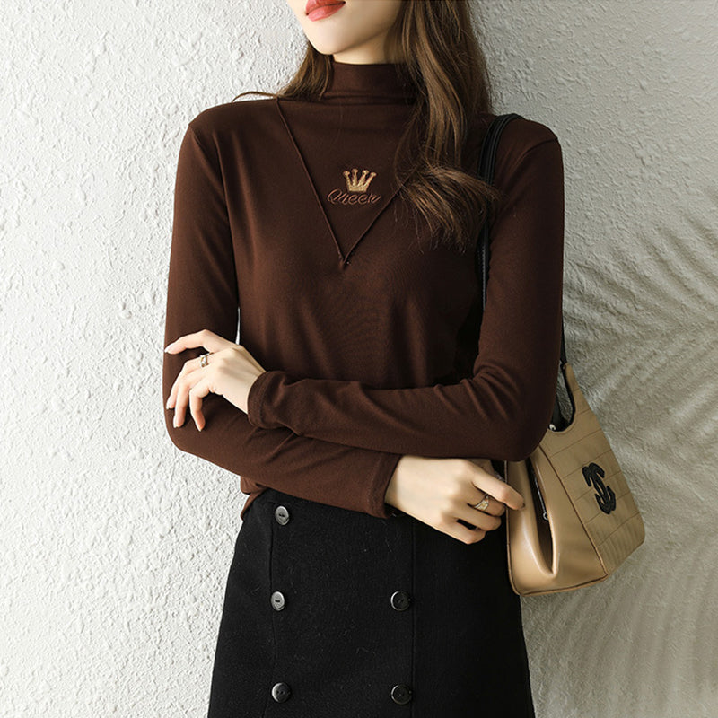 Women's Casual Long Sleeve Turtleneck Tops