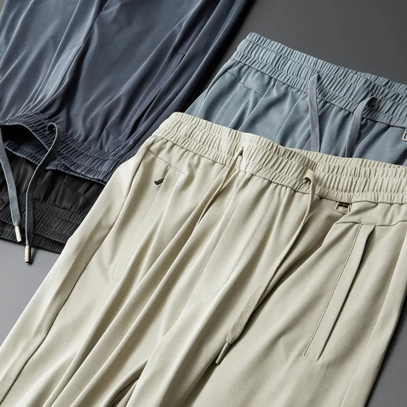 MEN'S STRAIGHT ANTI-WRINKLE CASUAL PANTS