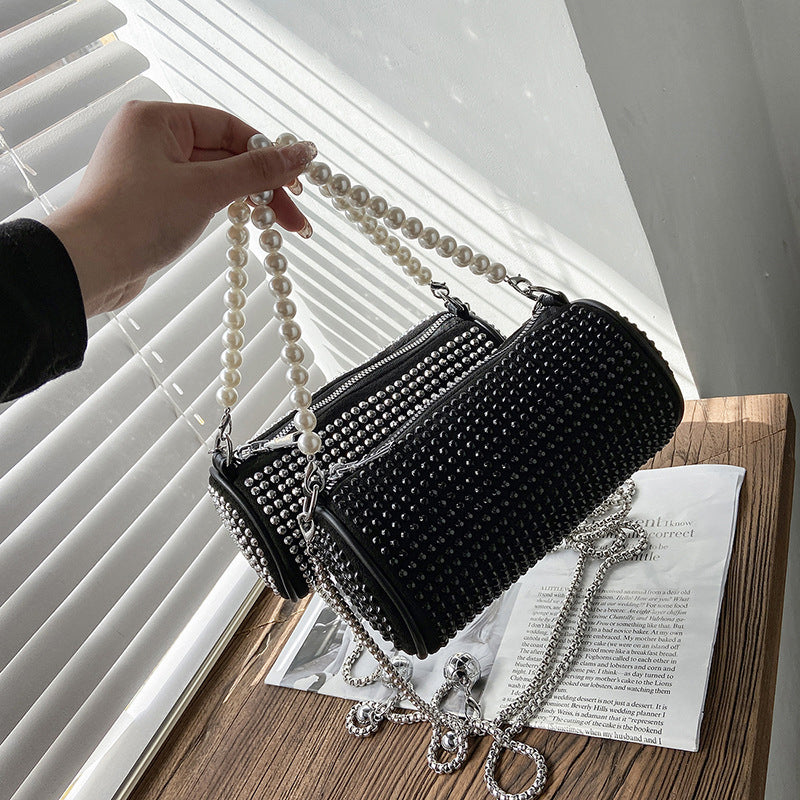 Shiny Little Cylinder Bag
