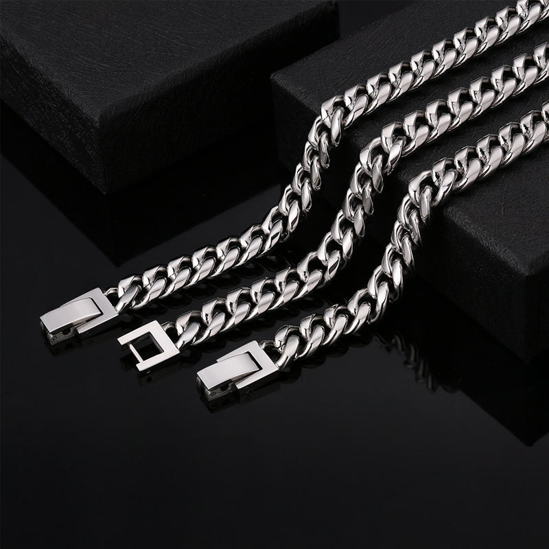 Titanium Steel Cuban Necklace