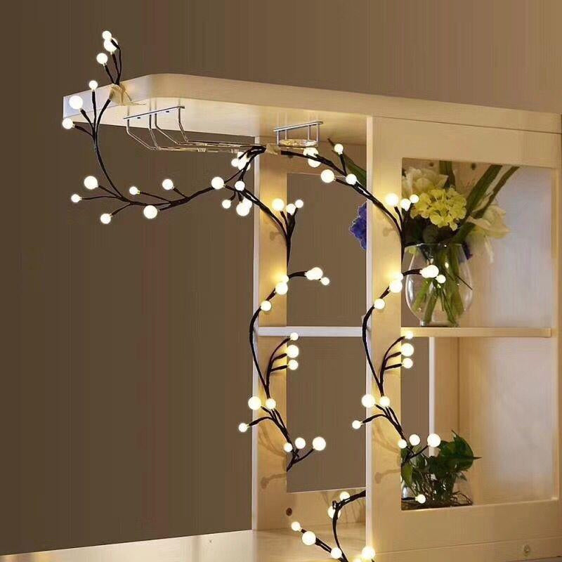 Branch Rattan String Lights