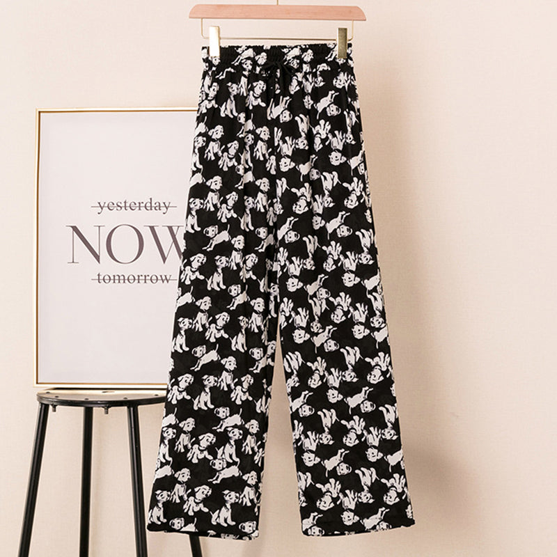 Women's Printed Ice And Snow Wide Leg Pants